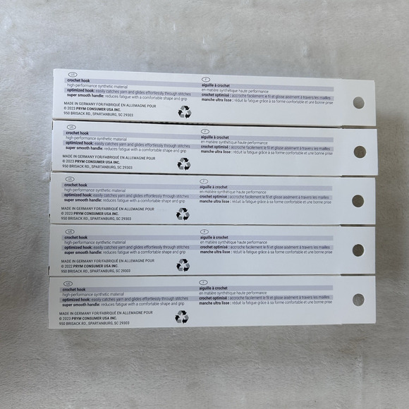 NEW Prym Ergonomics Crochet Hook Set, Lot 5: E, G, J, 7mm, N Benefits Charity - Picture 2 of 9